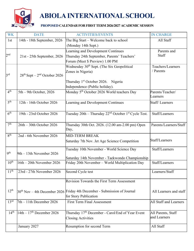 AIS_Proposed_Calendar_First_Term_2026_2027